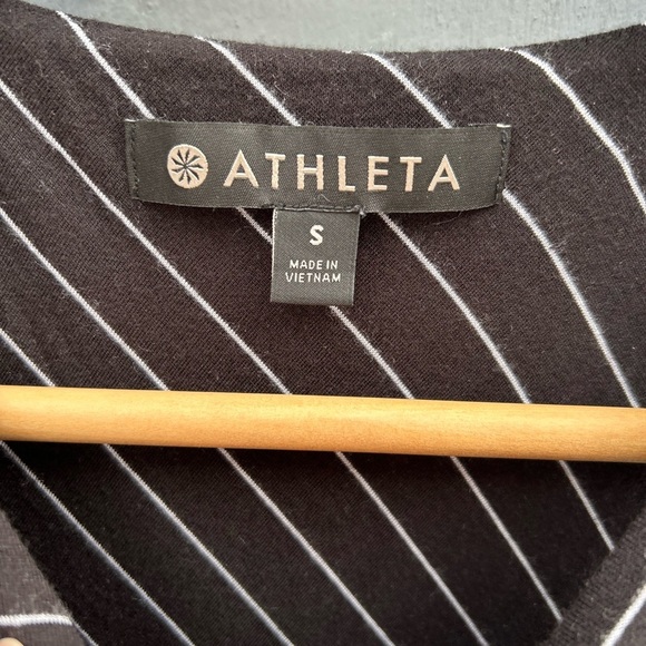Athleta Santorini High Neck Mix Stripe Dress, Small - Picture 6 of 8